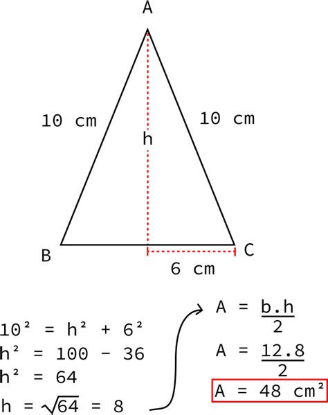 Download Área Do Triângulo Isósceles Formula Do Triangulo Isosceles