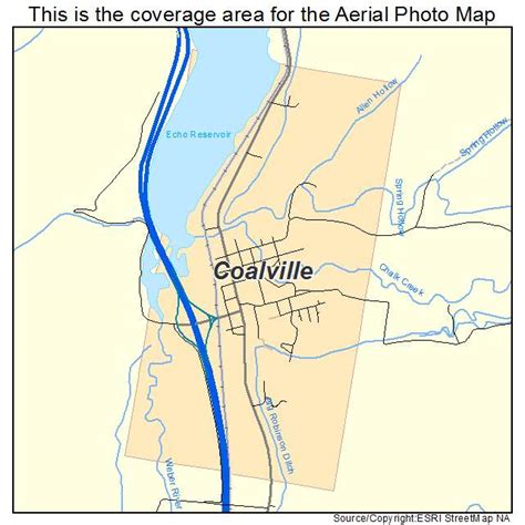 Aerial Photography Map of Coalville, UT Utah