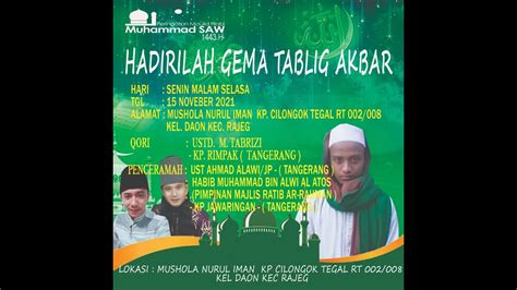 Sholawat Ya Rasulallah Salamun Alaik Habib Abdullah Al Habsy Hadroh