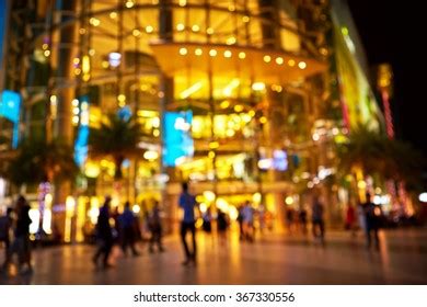 Blur Image People Shopping Mall Night Stock Photo 367330556 | Shutterstock