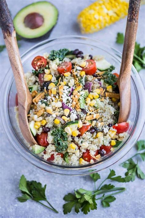 Mexican Quinoa Salad With Corn And Zucchini