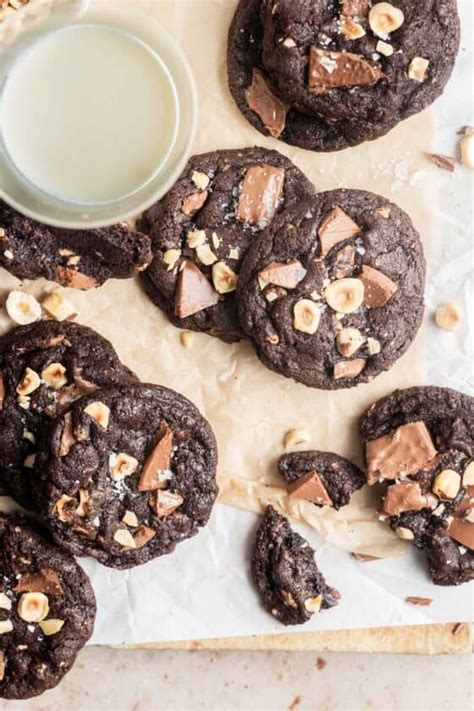 Double Chocolate Hazelnut Cookies Emma Duckworth Bakes