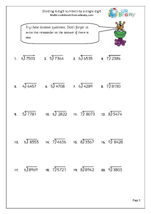 Division Facts By A Fixed Divisor 11 And 12 And Quotients 59 OFF