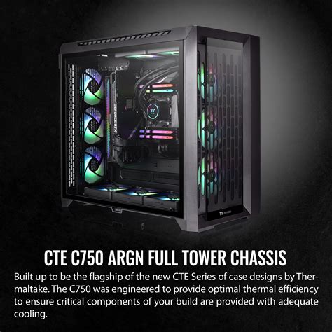 Thermaltake Cte C Tg Argb E Atx Full Tower With Centralized Thermal