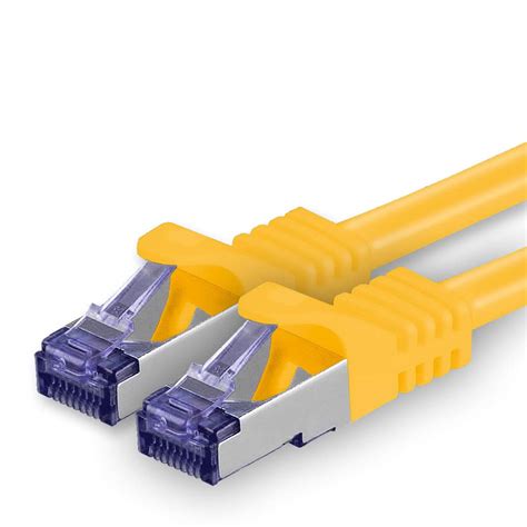 1attackde Cat7 Lan Ethernet Cable 10m Yellow Cat7 Lan