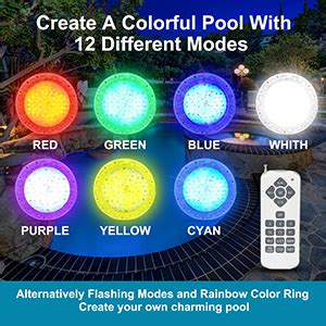 Amazon 5G 10 Inch AC 120V Pool Light 10 Inch RGBW Led Pool Lights