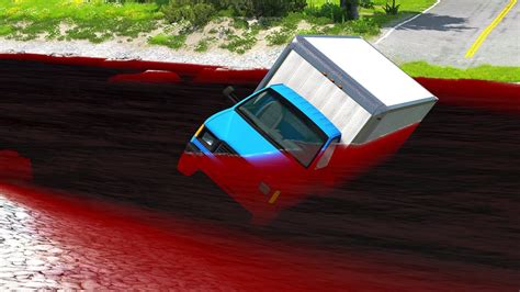 Cars Vs Red River Beamng Drive Youtube