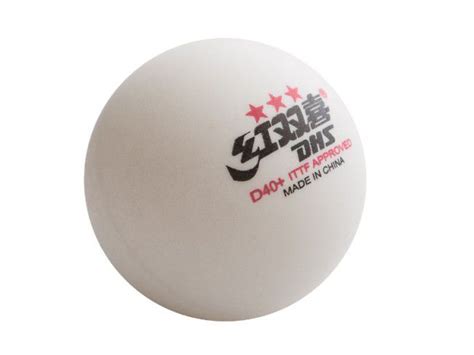 Bola Tênis de Mesa Plástico ABS DHS D40 3 Estrelas 10 bolas