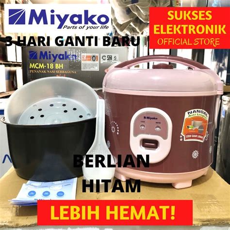 Jual Rice Cooker Miyako Berlian Hitam Liter Magicom Mejikom