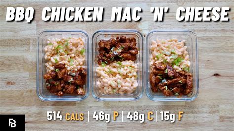 Comforting BBQ Chicken Mac N Cheese MACRO FRIENDLY MEAL PREP 514