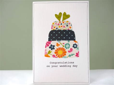 Wedding Congratulations Card Handmade Wedding Cards By Fluffyduck