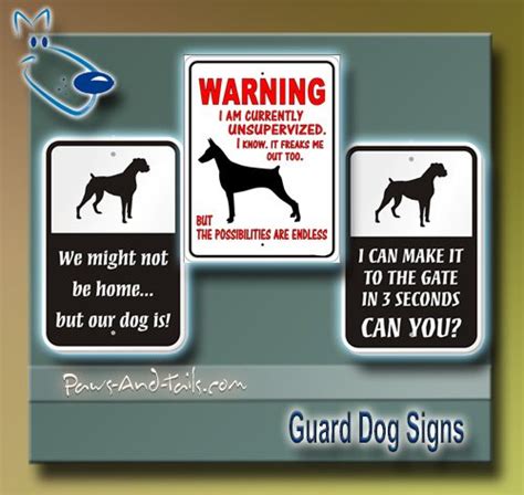 Warning Guard Dog Sign