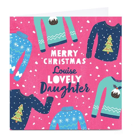 Buy Personalised Gingerbread Christmas Card Lovely Daughter For Gbp 3