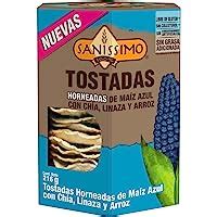 Sanissimo Tostadas Horneadas De Ma Z Azul Con Ch A Linaza Y Arroz