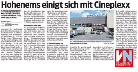 Emser Stimmen Dem Deal Mit Cineplexx Zu Vorarlberger Nachrichten Vn At