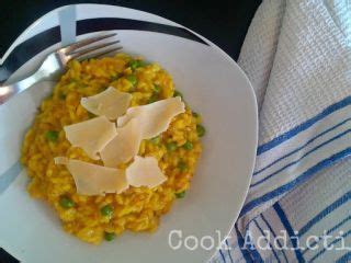 Risotto de peru açafrão e ervilhas Receita Petitchef Recipe