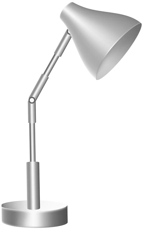 Silver Desk Lamp PNG Clip Art - Best WEB Clipart