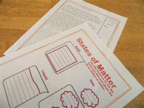 Week Two Lessons States Of Matter Teachers Workstation