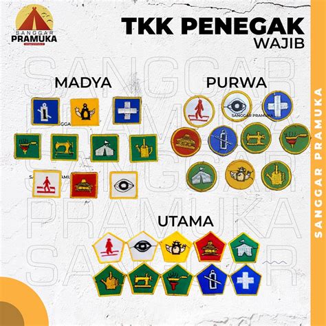 Jual TKK Wajib Penegak Purwa Madya Utama Penegak SMA Satuan Shopee