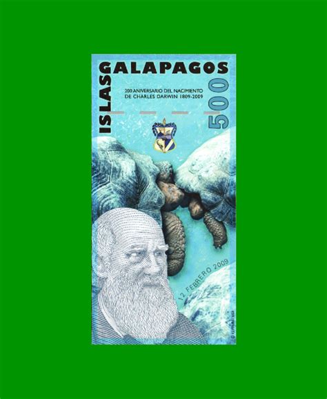 BILLETE DE ISLAS GALAPAGOS 500 NUEVOS SUCRES POLYMERO FANTASIA AÑO