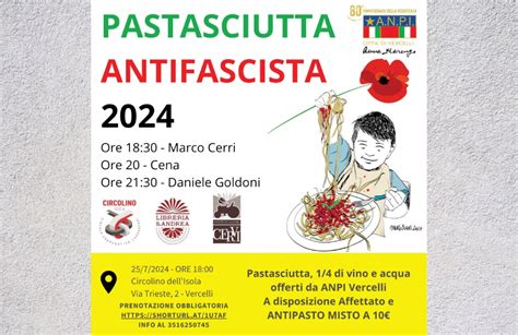 Al Circolino DellIsola La Pastasciutta Antifascista VercelliNotizie