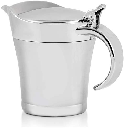 Ovente Stainless Steel Double Wall Insulated Gravy Boat Serving Jug ...