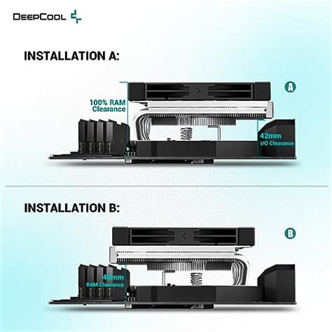 Snapklik DeepCool AN600 Low Profile CPU Cooler High Performance 6