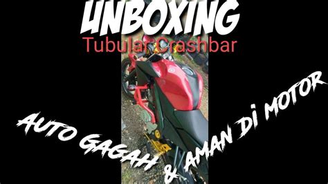 Unboxing Paket Tubular Crash Bar Untuk Motor Vixion YouTube