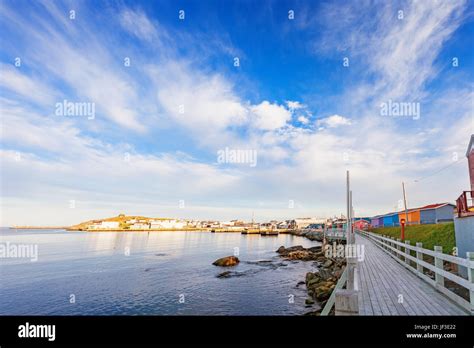 The Town Of Channel Port Aux Basques In Newfoundland Canada Stock