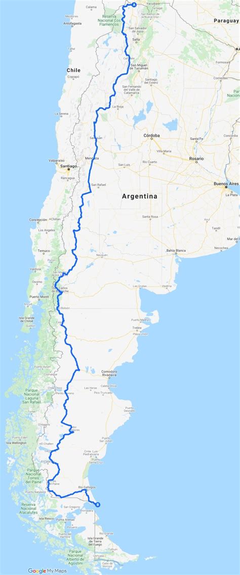 Ruta 40 Mapa Completo