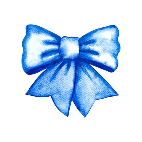 Watercolor Blue Bow Tie Stock Illustrations 286 Watercolor Blue Bow