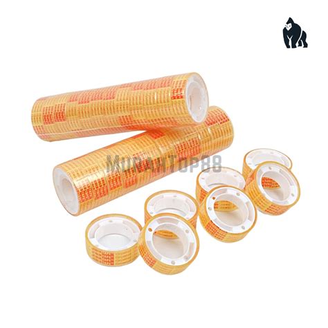 Jual Isolasi Bening Kecil Inch Gold Tape Selotip Solasi Kado