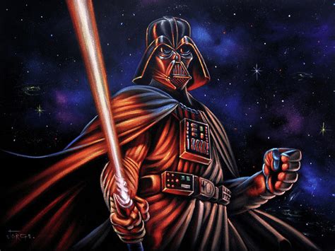 Darth Vader Of Star Wars Painting By Jorge Terrones Pixels