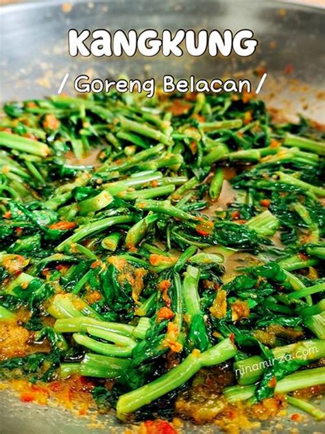 RESEPI KANGKUNG GORENG BELACAN KHASIAT KANGKUNG