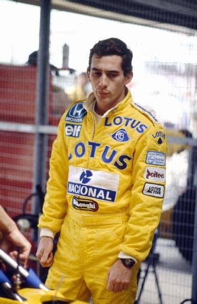 Senna E O Belíssimo Macacão Amarelo Da Lotus Ayrton Senna Ayrton