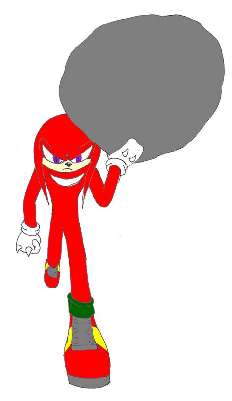 Knuckles And The Boulder By Falconpawnch7 On Deviantart