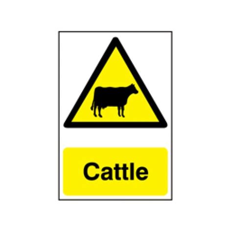 Cattle Warning Safety Sign Farm Safety Signs