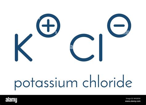 Potassium Chloride (KCl) Salt, Chemical Structure Stock, 46% OFF