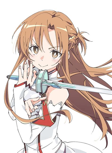 The Big Imageboard Tbib 1girl Asuna Sao Blush Brown Eyes Brown