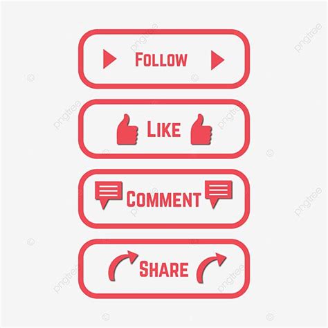 Like Comment Share Vector Hd Png Images Transparent Instagram Like