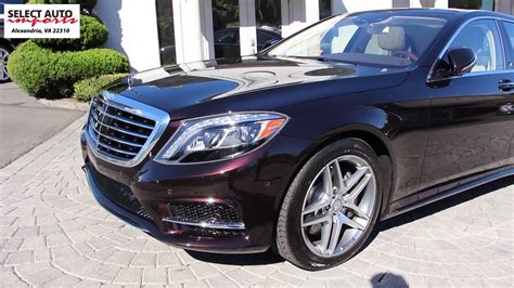 2015 Mercedes Benz S550 4matic Sport Pkg Ruby Black Metallic Select