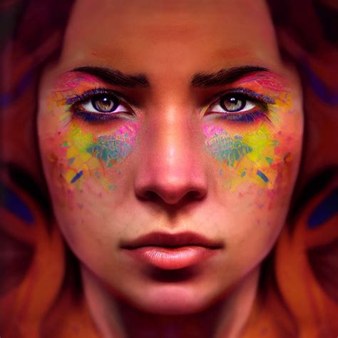 A Womens Face Kaleidoscope Eyes Hyper Realistic 8k Midjourney