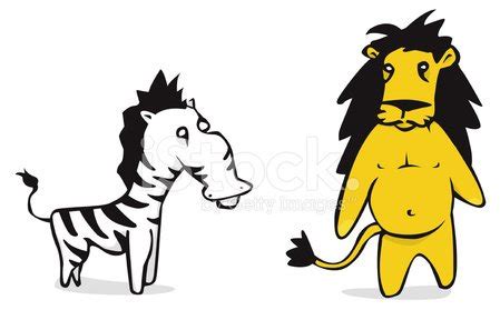 Lion Vs Zebra [ African Wildlife ] Stock Vector | Royalty-Free | FreeImages