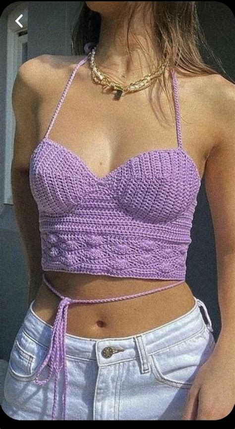 So Stunning And Stylish Crochet Handknitted Crop Tops Designs And Ideas