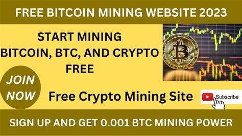 New Free Bitcoin Cloud Mining Website 2023 Free Cloud Mining Website