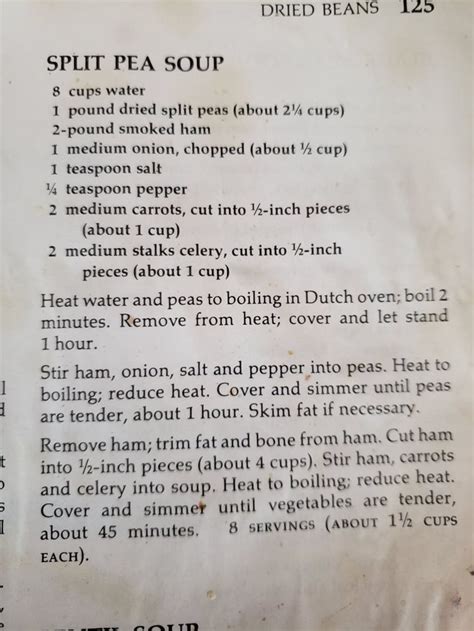 Split Pea Soup Recipe