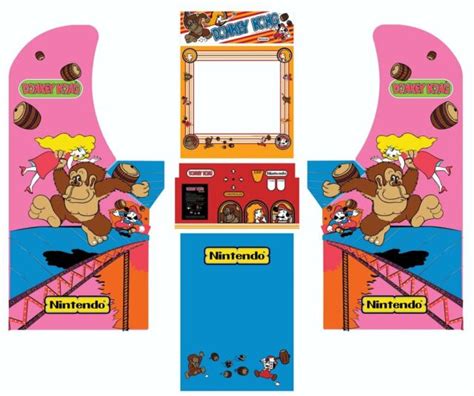 Arcade1up Arcade Cabinet Graphic Decal Complete Kits Donkey Kong EBay