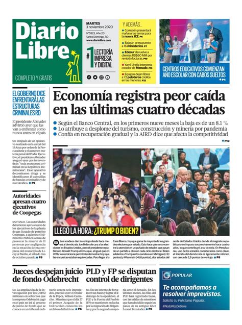 Portada Periódico Listín Diario Jueves 30 De Enero 2019 Dominicanado