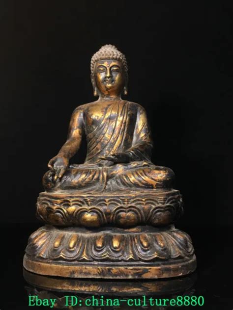 13 VIEUX Bouddha Shakyamuni en bronze tibétain EUR 438 00 PicClick FR