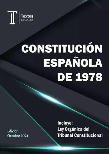 Libro Constitución Española De 1978 Incluye Ley Orgán Lrf2 Cuotas